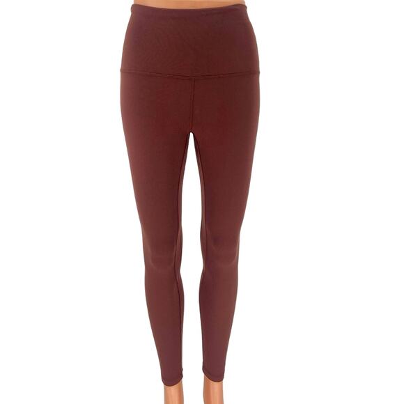 Crz Yoga Brown High Rise Pull On Stretch Comfy Athletic Workout Leggings Size XS - Picture 1 of 4